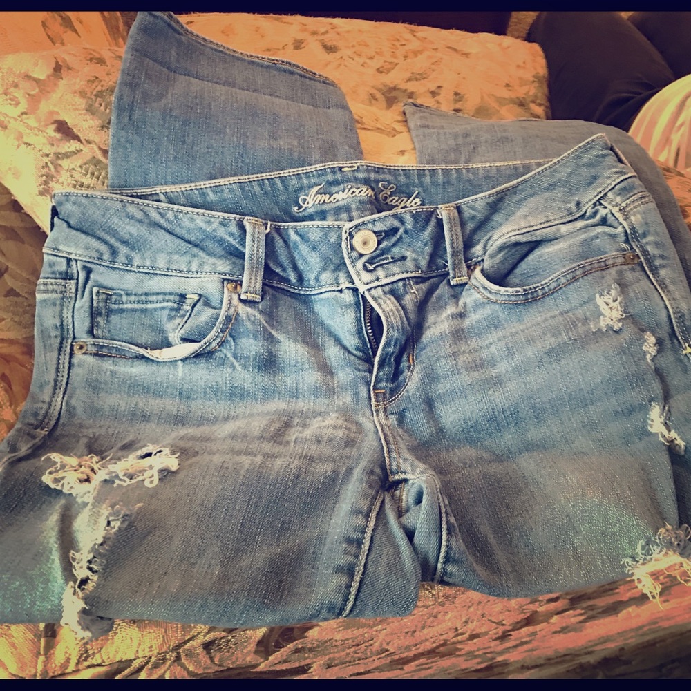 American Eagle Artist Stretch Crop Jeans